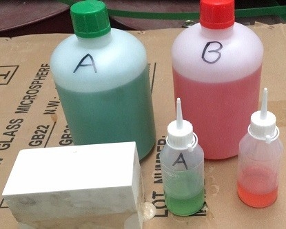 Resina de epoxy rápida de alta resistencia que modela el paquete adhesivo verde de los sistemas 2kg